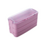 Wheat Straw Three Layer Bento Style Lunch Box With Cutleries