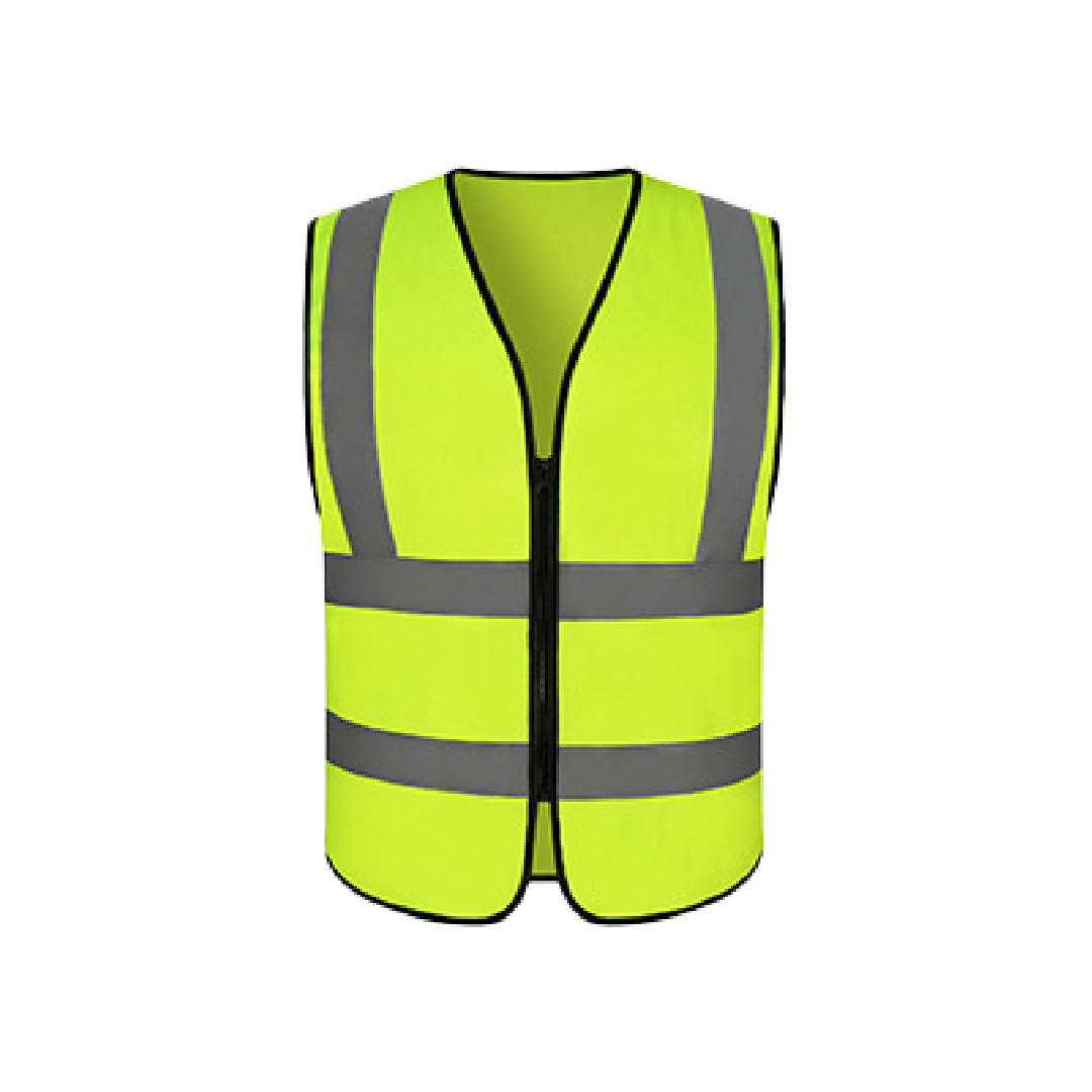 Multi-Pocket Reflective Strip Vest