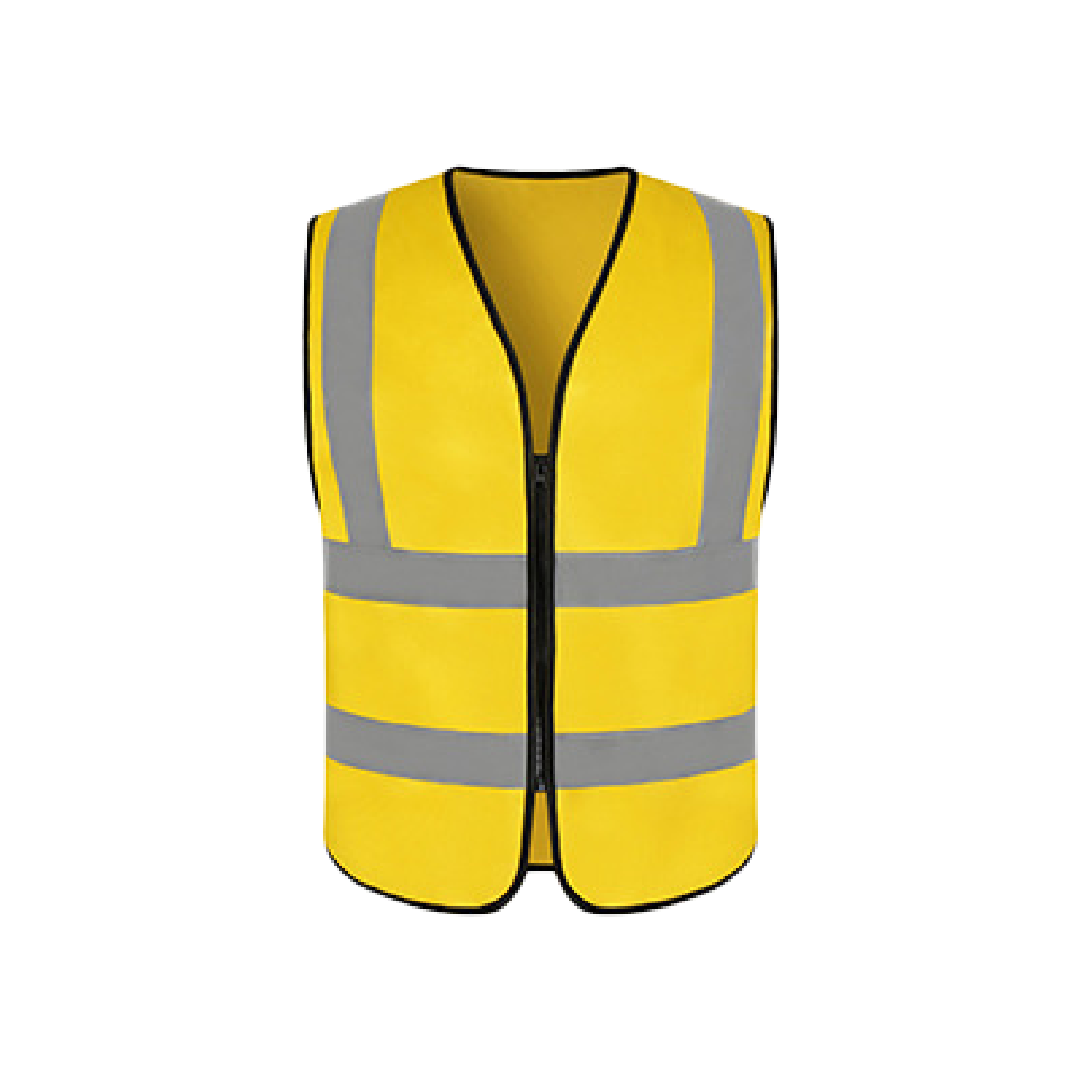 Multi-Pocket Reflective Strip Vest