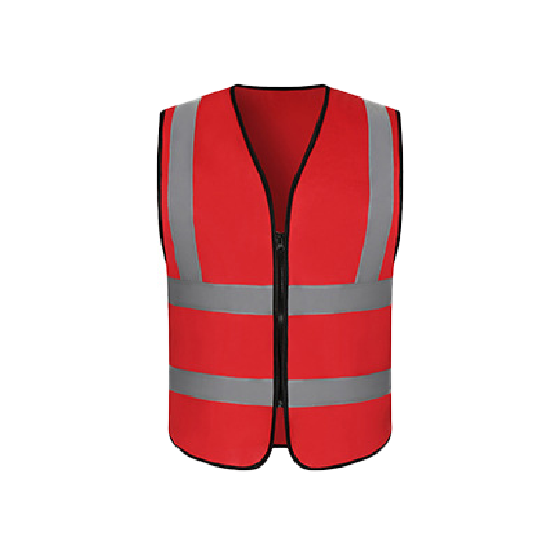 Multi-Pocket Reflective Strip Vest