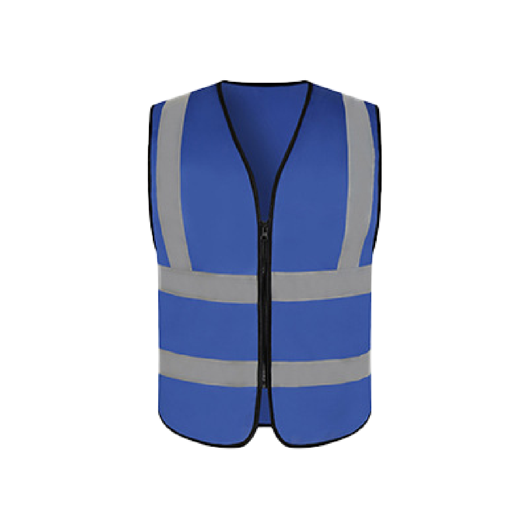 Multi-Pocket Reflective Strip Vest