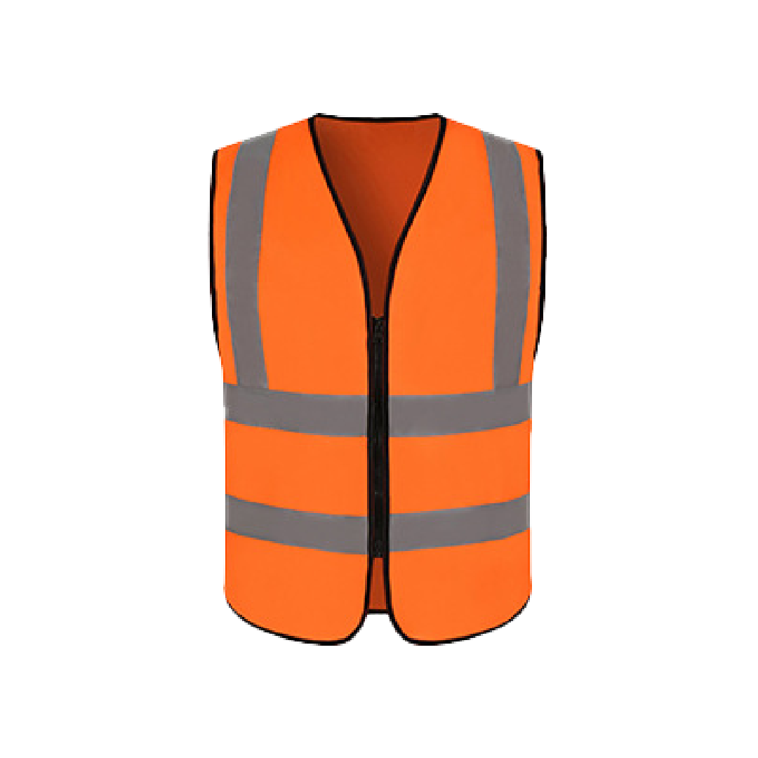 Multi-Pocket Reflective Strip Vest