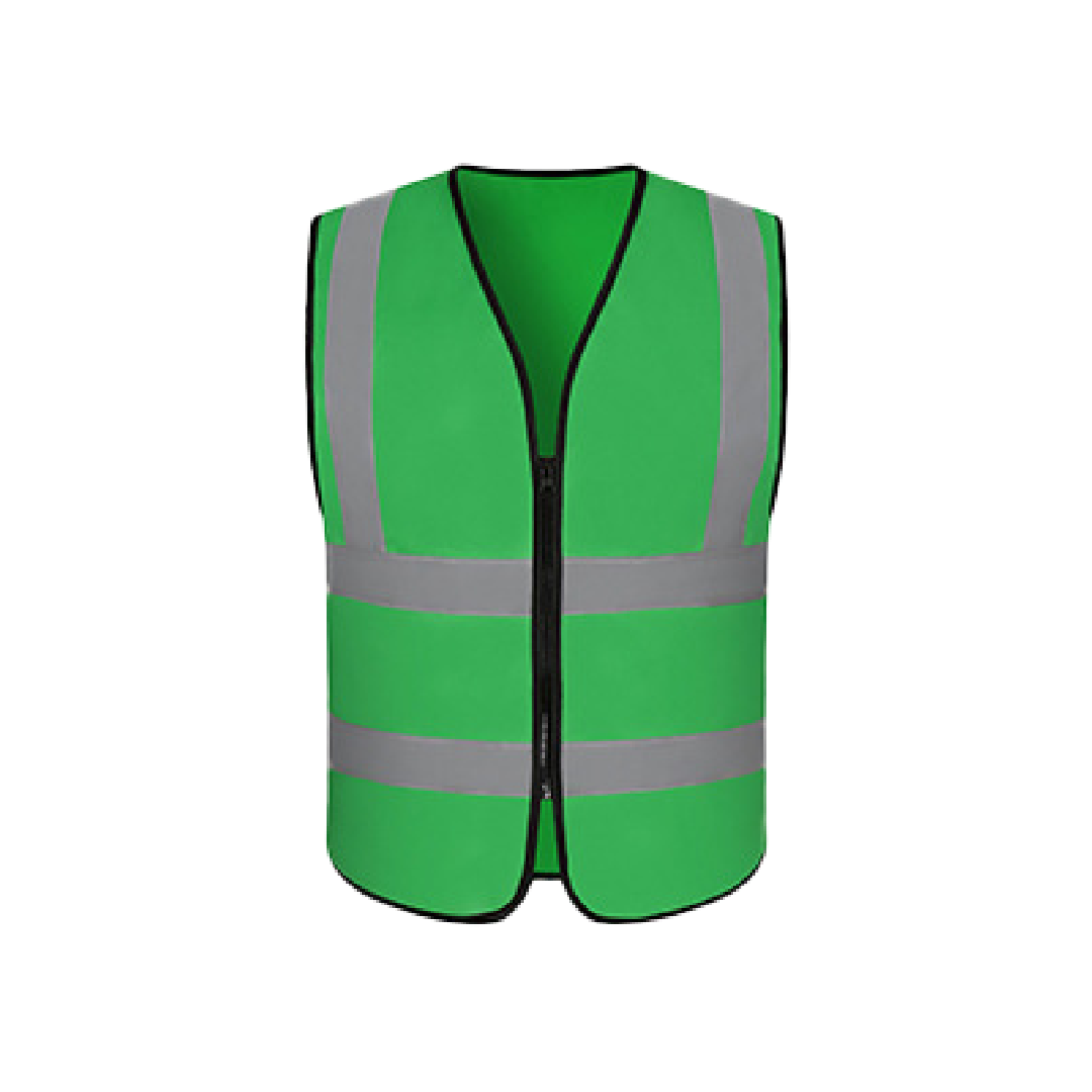 Multi-Pocket Reflective Strip Vest