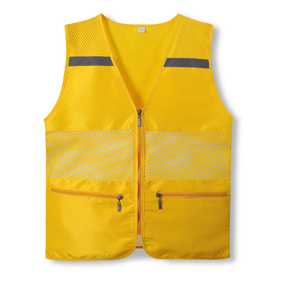 Reflective Mesh Vest With Zipped Pocket