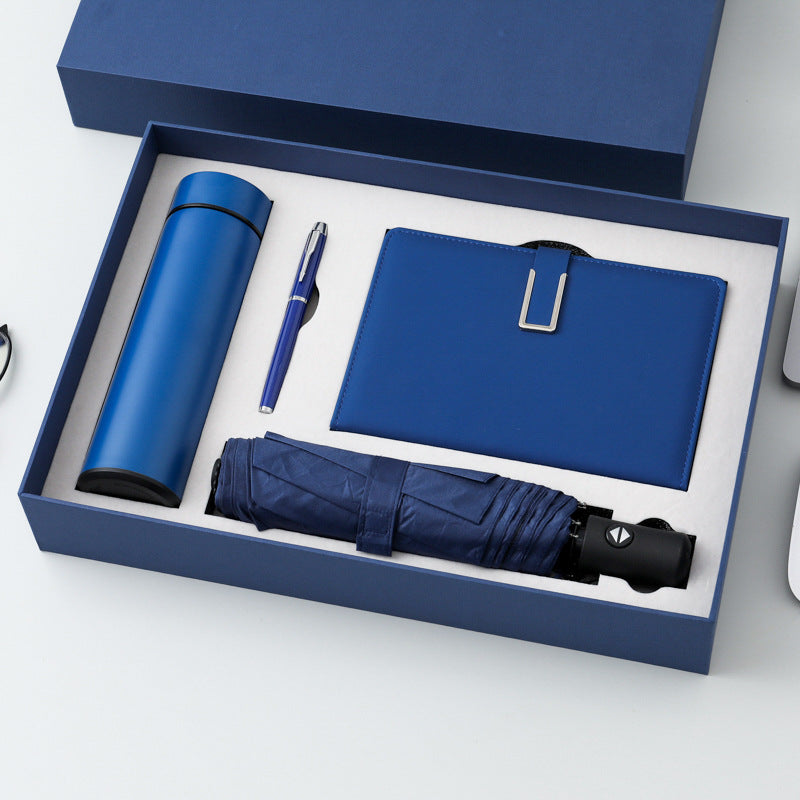 Notebook, Umbrella, Pen And Bottle Corporate Gift Set