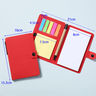 ESG Friendly Sticky Notes And Label Booklet With Button