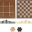 Chess Checkers And Tic-Tac-Toe Set Box