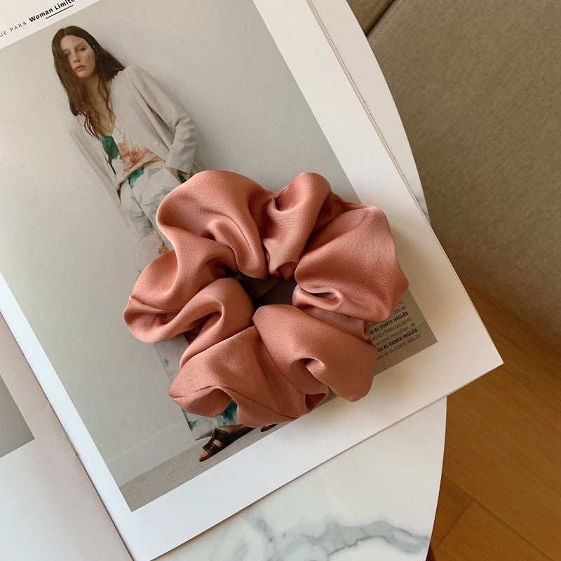 Solid Color Silk Scrunchie