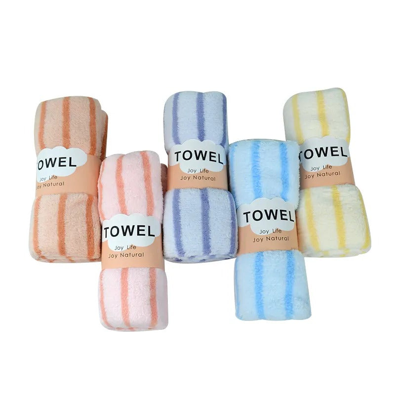 Microfiber Coral Fleece Hand Towel