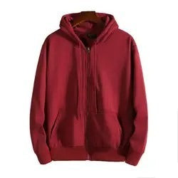 Zipper Sweatshirt Jacket Coat Hooded