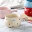 Japanese Polka Dot Household Featured Cutlery Handle Bowl Ceramic Porcelain Plate