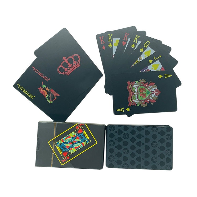 Black Plastic Deck Card