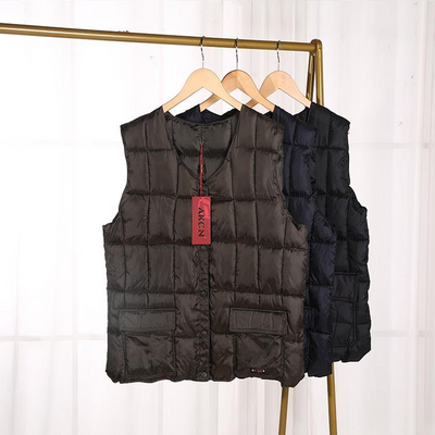 Autumn And Winter Popular Solid Color Men's Vest Style Down Cotton Vest Spot Wholesale