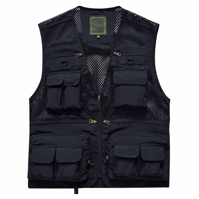 Work Utility Windproof Fleece Winter Outdoor Fishing Men'S Vest Waistcoat