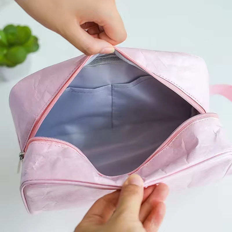 Bag Travel Waterproof Dupont Paper Toiletry Bag Pouch