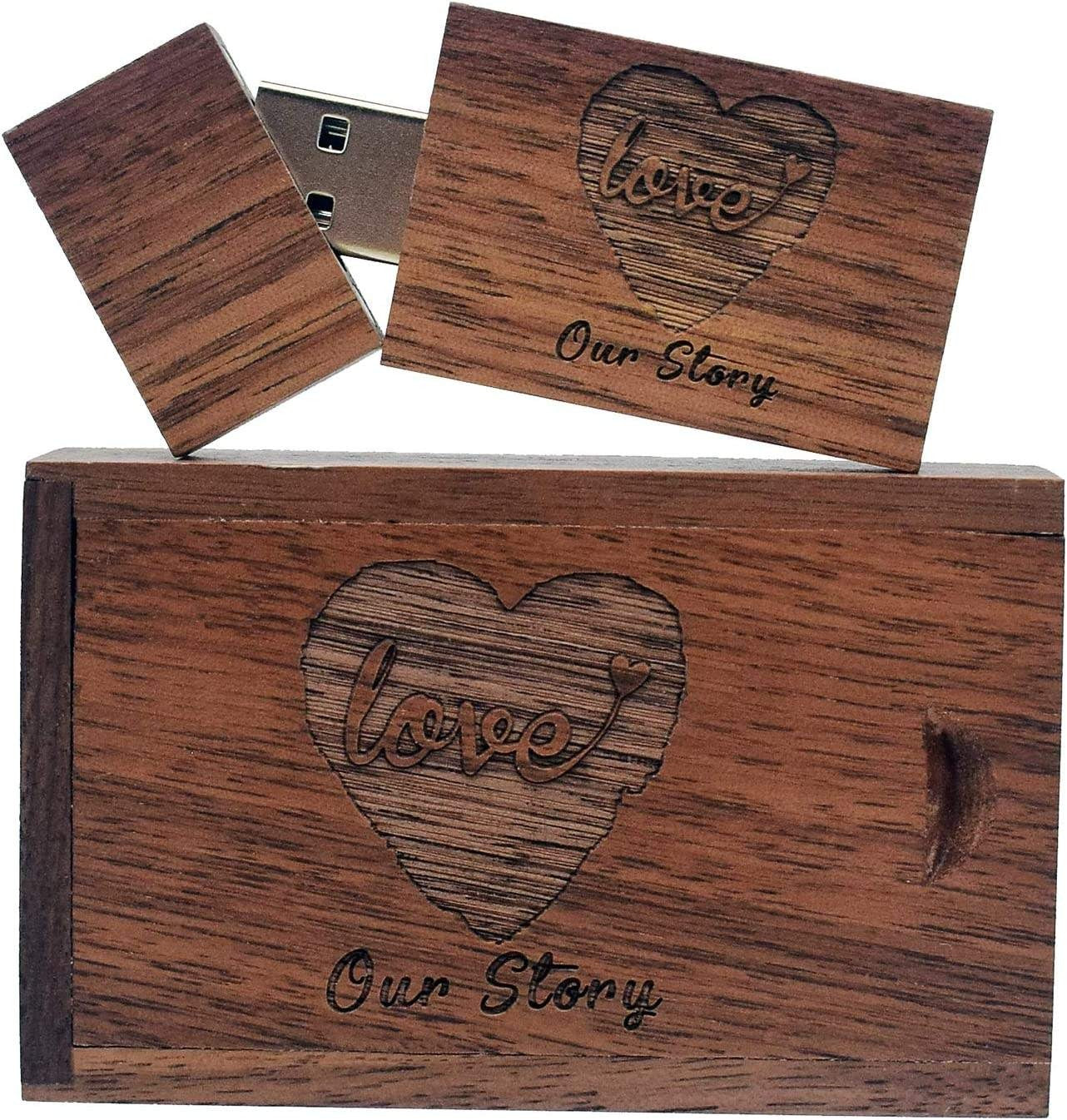 Gitra Engraved Wooden Usb Flash Drive