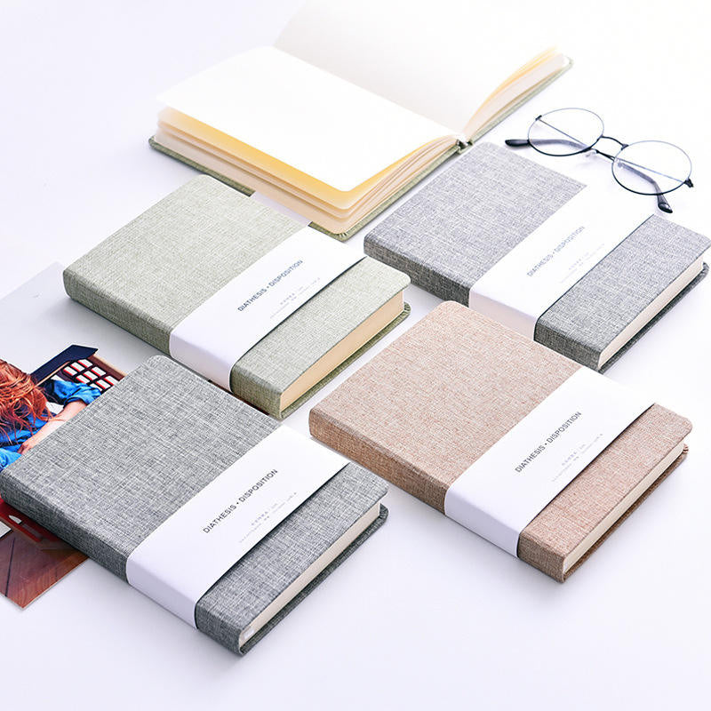 A5 A6 Linen Fabric Cover Planner Journal Notebook For School Office