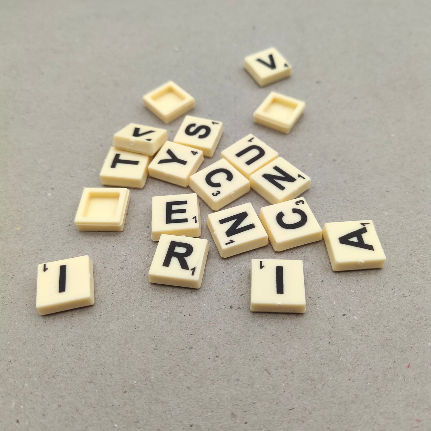 Plastic Scrabbles Tiles Board Game