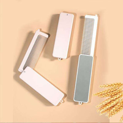 Comb With Mirror Mini Pocket