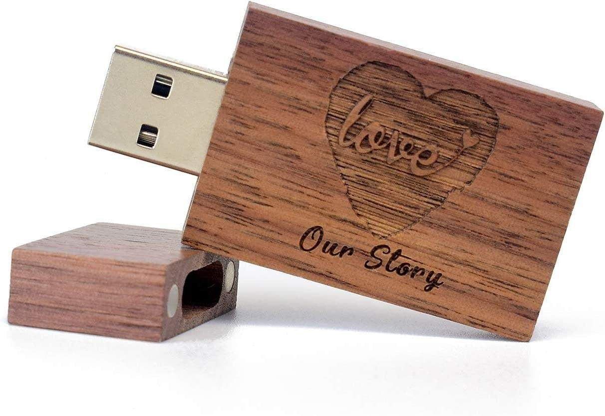 Gitra Engraved Wooden Usb Flash Drive