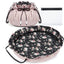 Pink Makeup Bag Travel Organize Women Drawstring Make Up