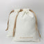 Reusable White Cotton Linen Pouch Soft Clothes