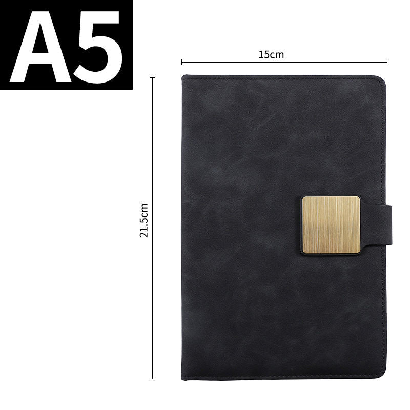 Luxury A5 Leather Cover Journal Planner Notebook Gift Set With Custom Logo For Business