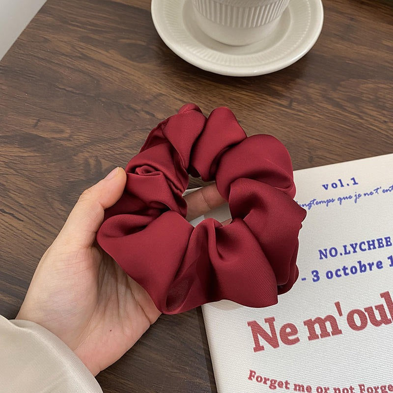 Solid Color Silk Scrunchie