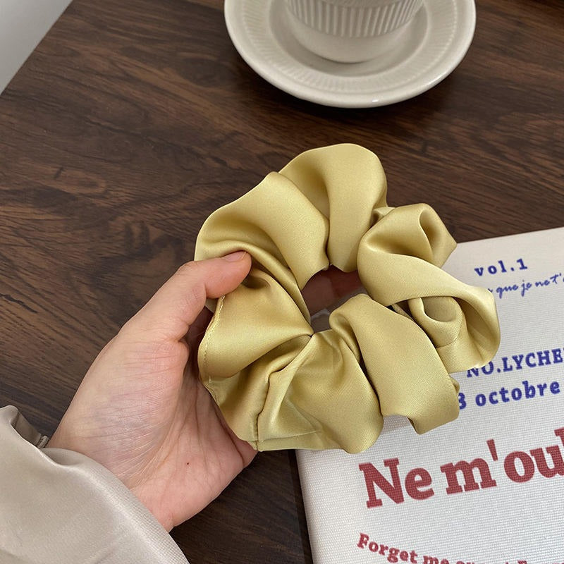 Solid Color Silk Scrunchie