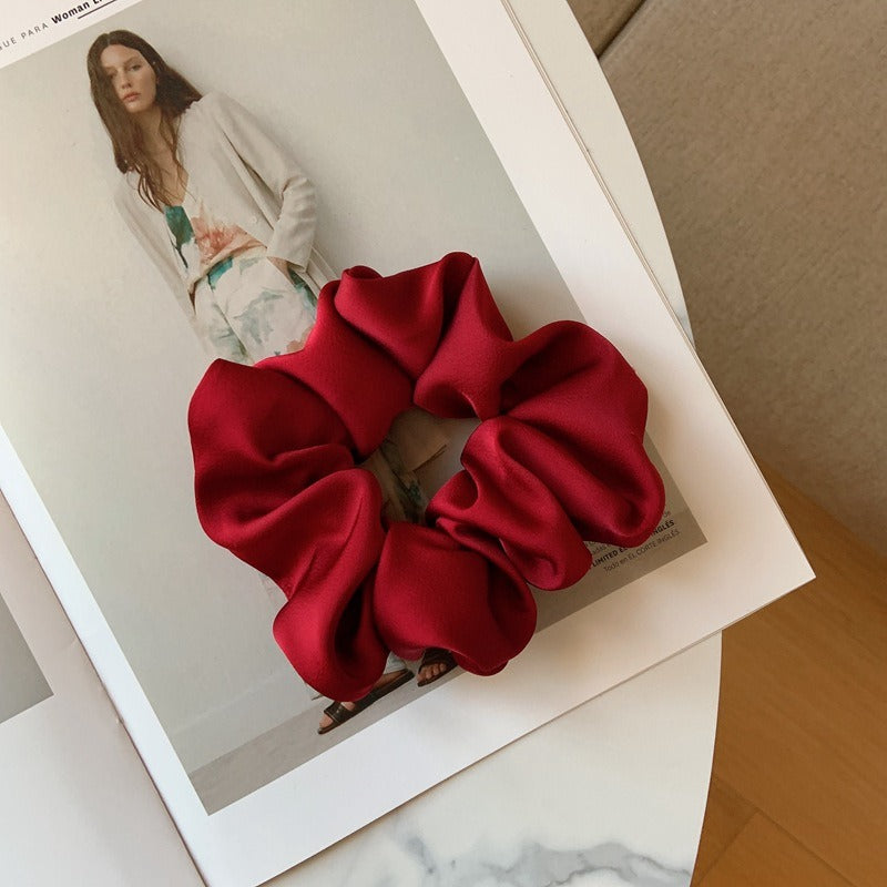 Solid Color Silk Scrunchie