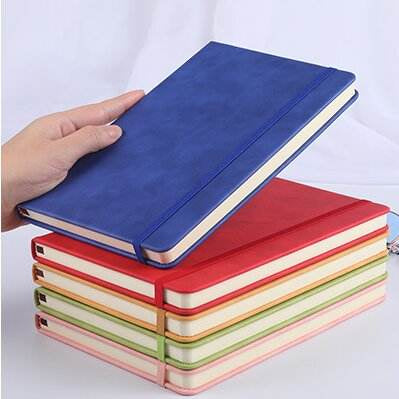 A5 Leather Covered Notebook Cross-Border Student School Office Notebook