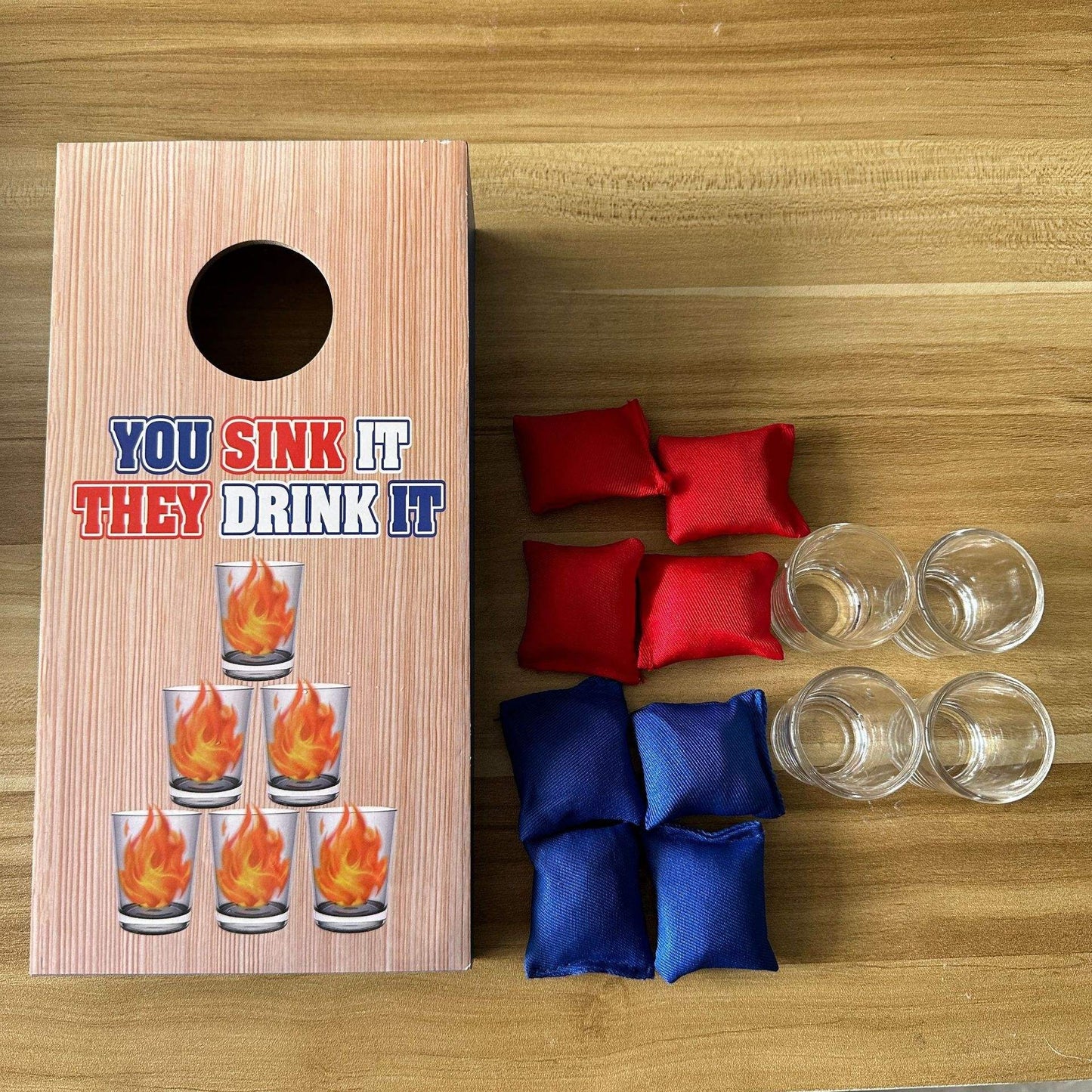 Classic Cornhole Set With 6 Bean Bags