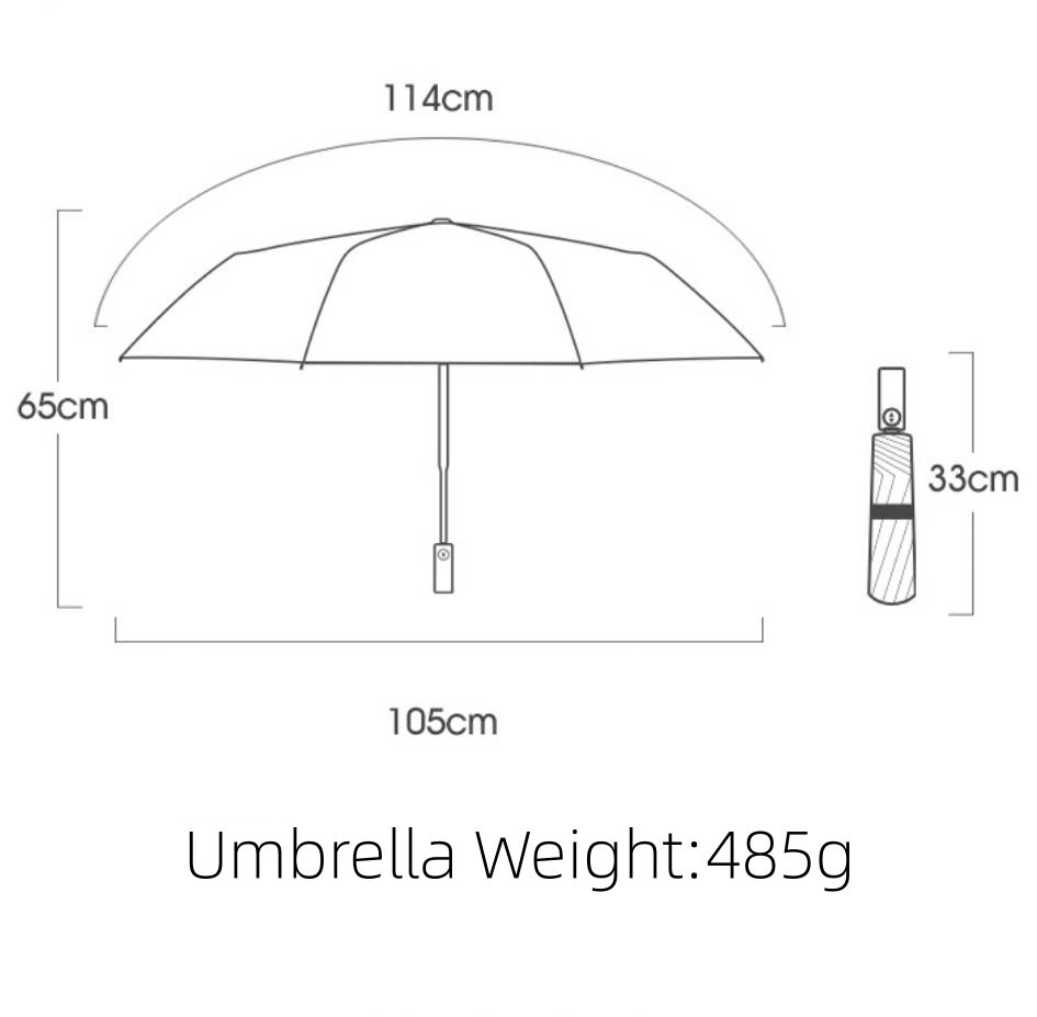 Utomatic Reserve Folding Inverted Men Women Rain And Uv Protection Travel Car Umbrella