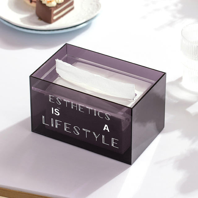 Acrylic Tissue Box Holder For Living Room