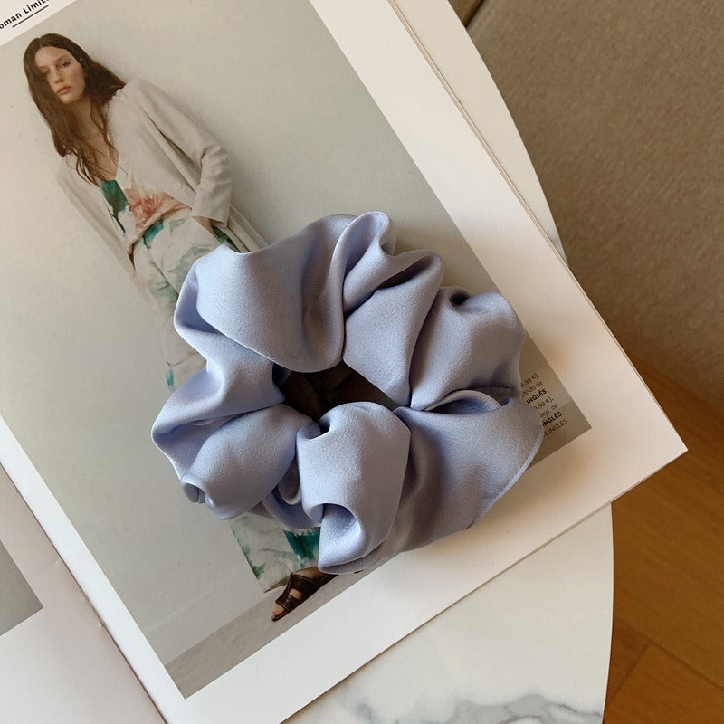 Solid Color Silk Scrunchie