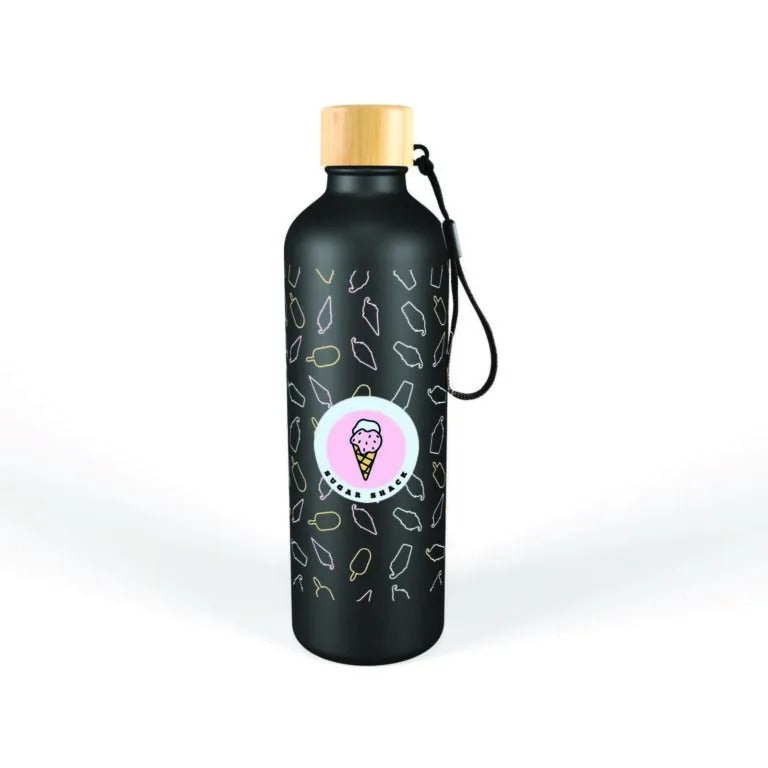 Gelato Aluminium Drink Bottle With Bamboo Lid