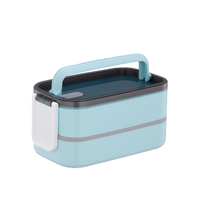 Microwaveable Two Layer 1400ml Bento Lunch Box