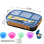 Four Compartment Plastic Lunch Box Convenient Lunch Box