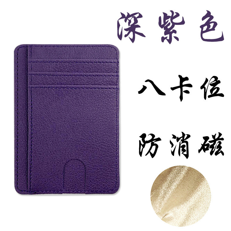 Multi-Pocket Pu Leather Passport Holder