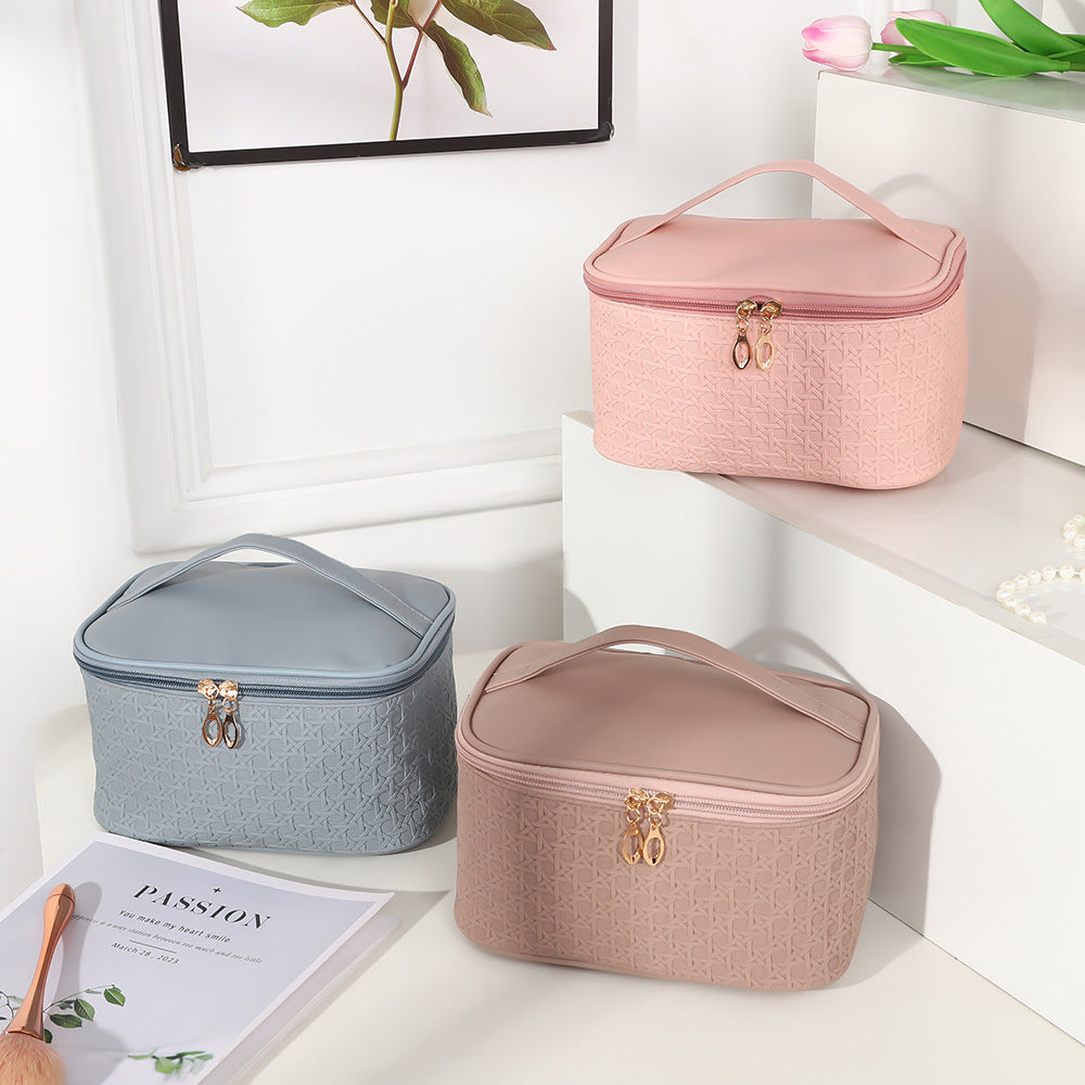 Box Like Gid Texture Cosmetic Bag