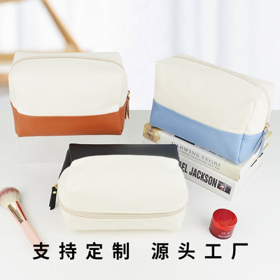 Dual-Coloured Cosmetic Pouch