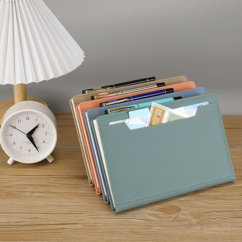 Pu Cover A5 Notebook With Slots