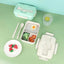 Wheat Straw Compartment Lunch Box With Utensils