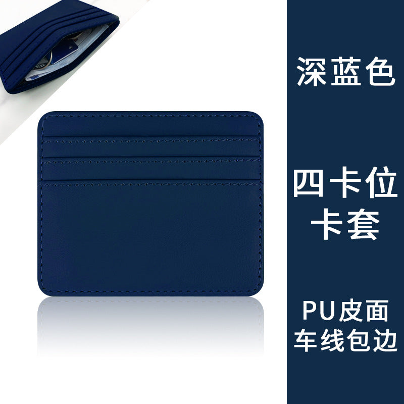 Multi-Pocket Pu Leather Passport Holder