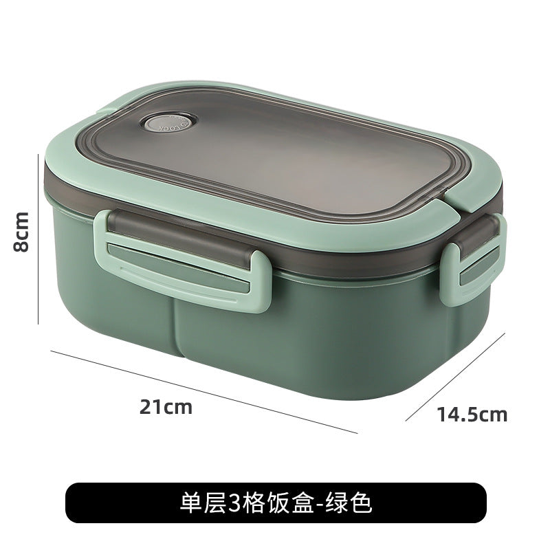 3 Division Rounded Cute Hand Carry Lunch Box