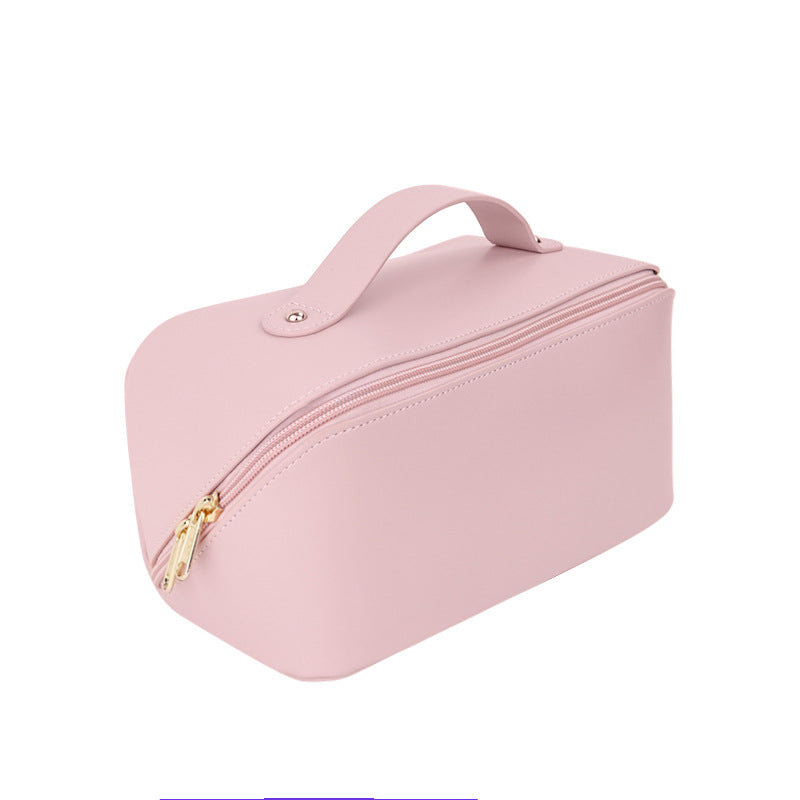 Rectangular Pu Zippable Cosmetic Bag