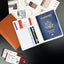 Multi-Compartment Pu Leather Passport Holder