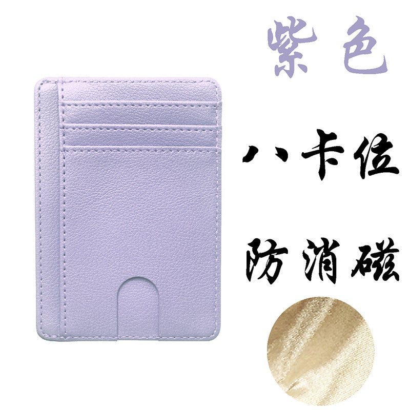 Multi-Pocket Pu Leather Passport Holder