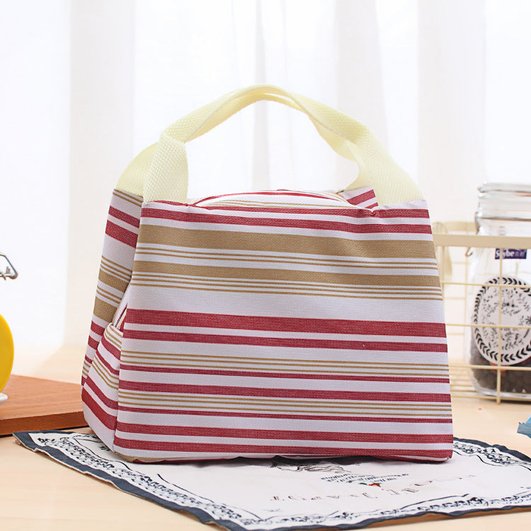 Multi-Coloured Stripes Lunch Bag