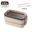 2 Tier Side Clippable Lunch Box With Cutlery